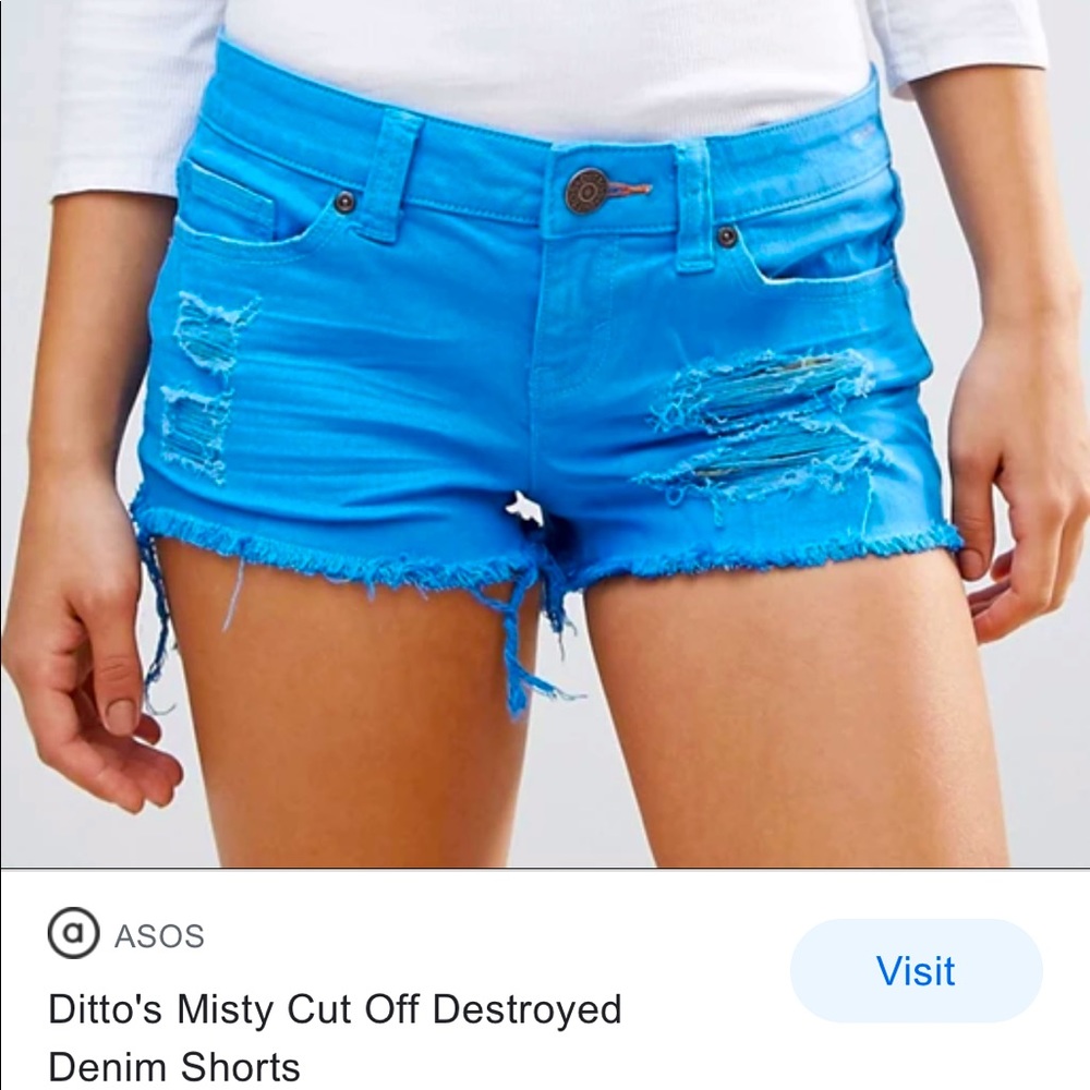 NWT Ditto’s Misty Mid-rise Jean Shorts